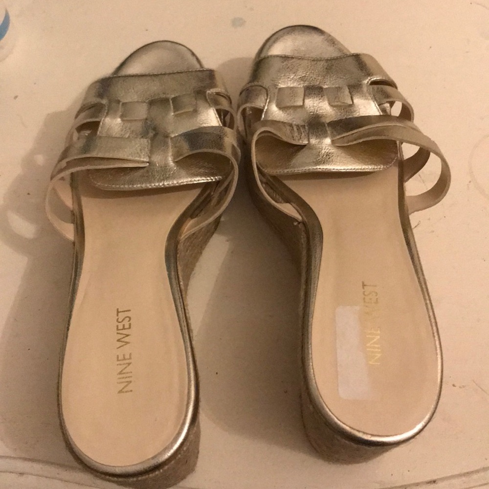 Gold sandals